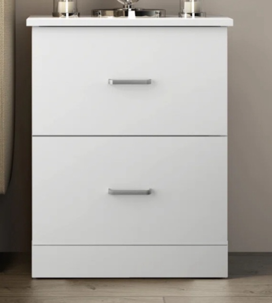 Allyannah 2 Drawer Nightstand (Set of 2)( damaged)