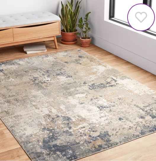 Eleanore Abstract Sand/Mist Area Rug