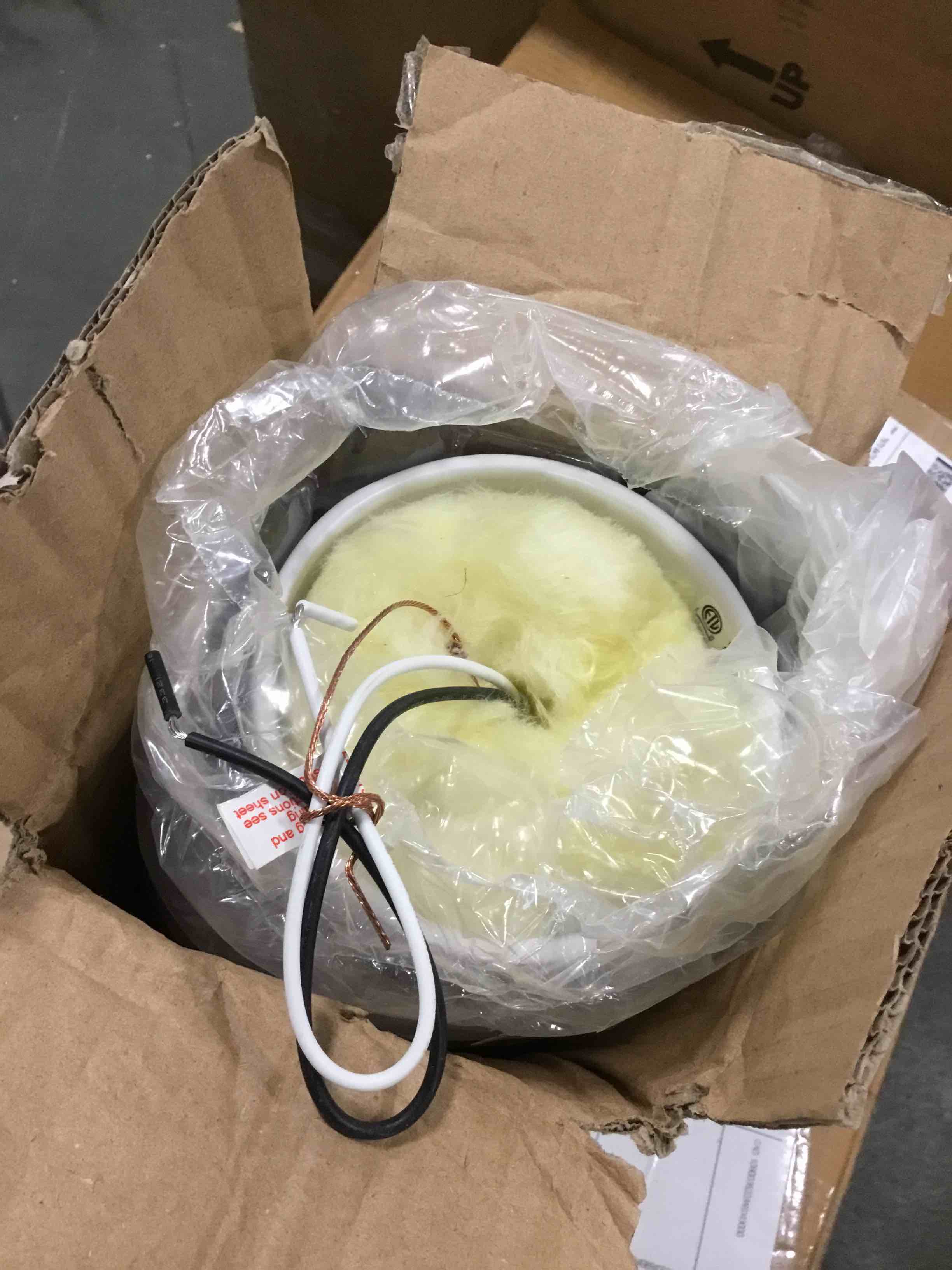 Condition photo showing As Is for Glossop 1 - Light 4.5" Simple Cylinder Flush Mount