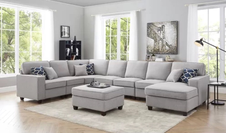 nelms 149.5 wide right hand facing corner sectional (incomplete corner chair only)