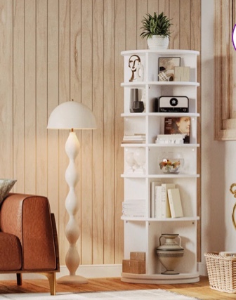 Rotating Shoe Rack Tower 360, Revolving Spinning Shoe Storage Display Lazy Susan Round Carousel