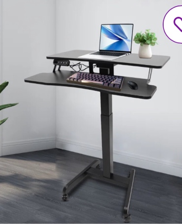 Merrlyn 31'' W Height Adjustable Rectangle Standing Desk