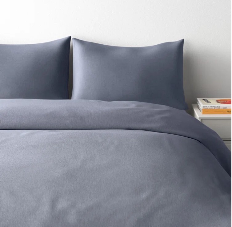 Pia Linen Reversible Modern & Contemporary 3 Piece Duvet Cover Set