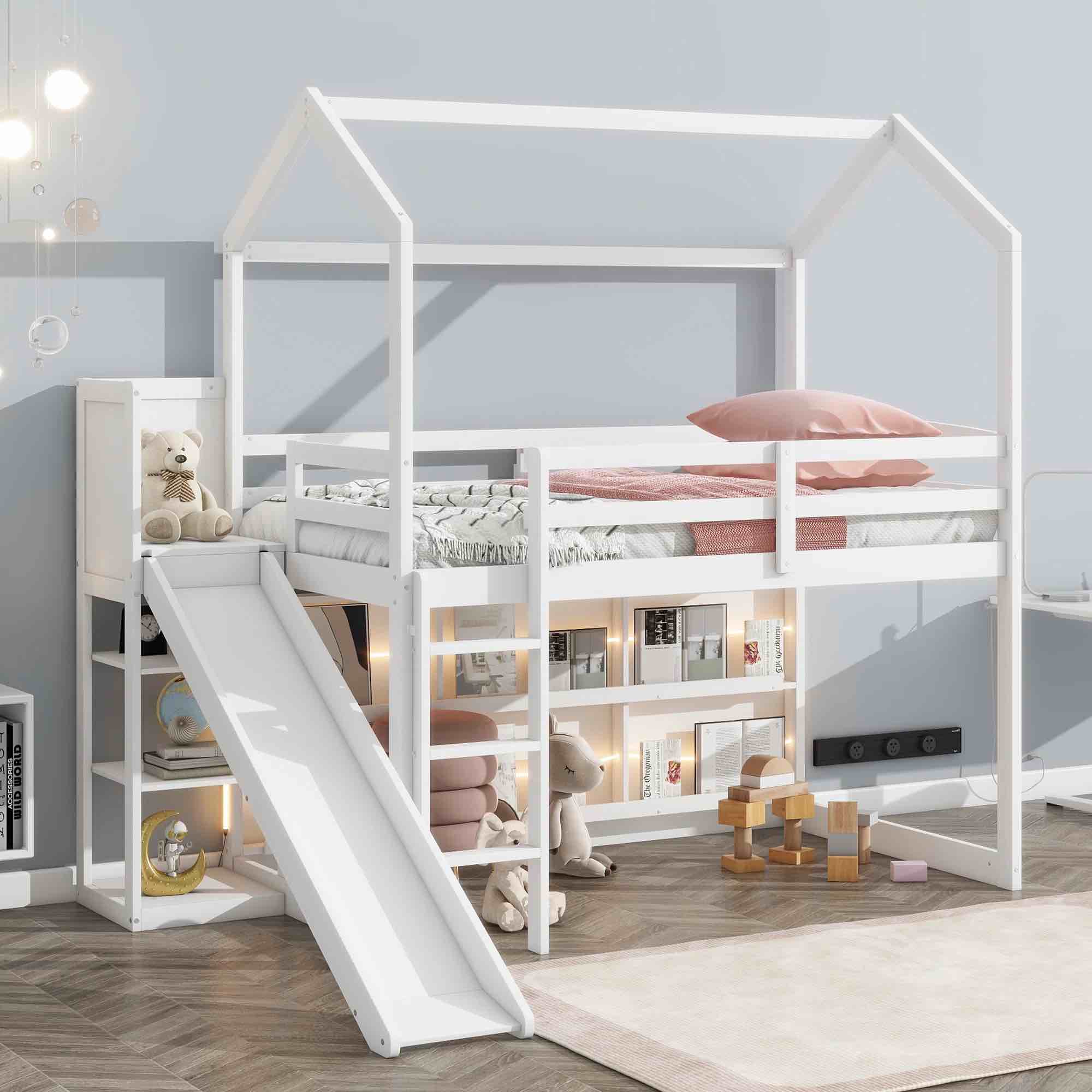 Bittrich Kids Twin Loft Bed(incomplete box 1/2)