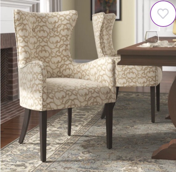 Fakhiri Tufted Upholstered Wingback Armchair