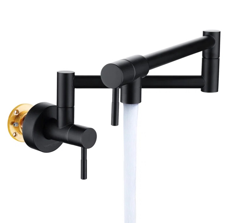 KEBOO Wall Mount Pull Down Pot Filler With Accessories