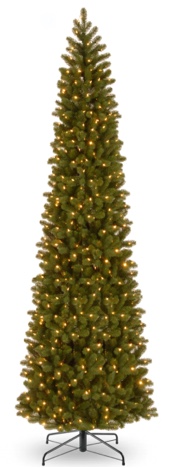 Downswept DouglasFir Pencil Slim Tree with Dual Color LED Lights