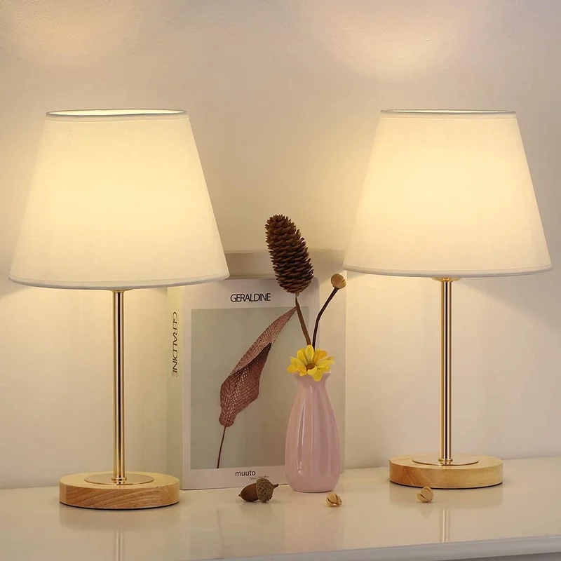 Milbrandt 15.4" Brown Table Lamp Set