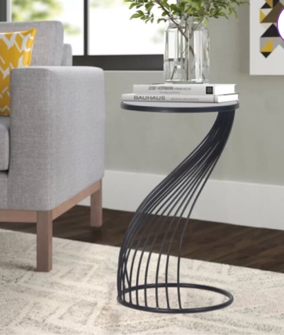 Bannoncourt Glass Frame End Table