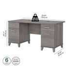 Magomed 60 W Double Pedestal Desk(incomplete)