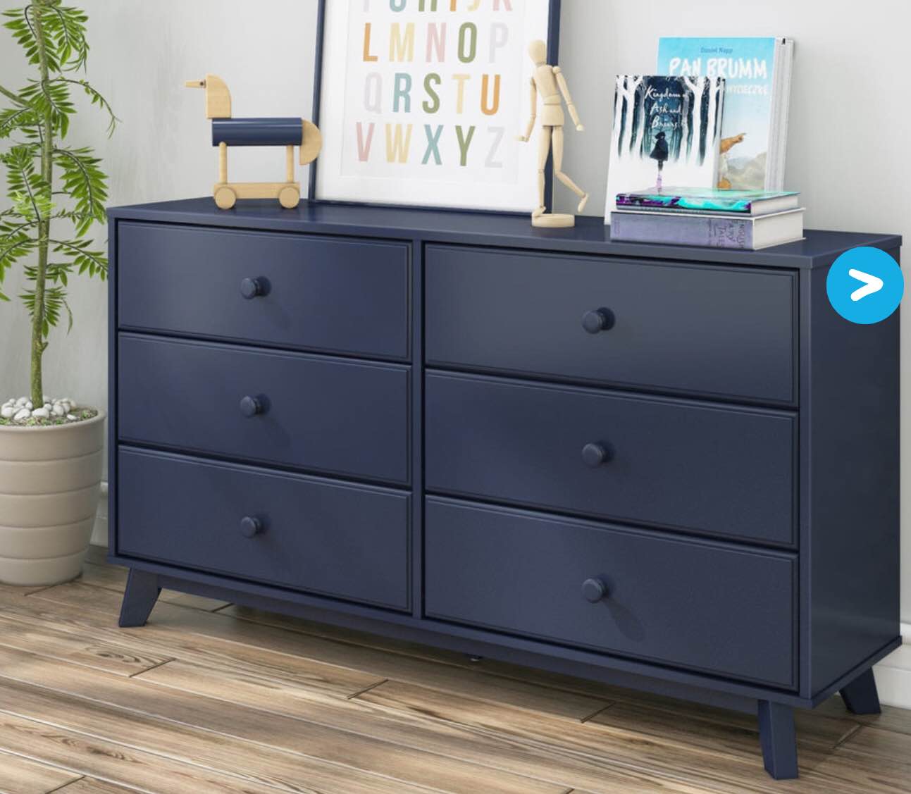Max & Lily 6 Drawer Dresser