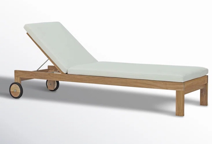 Cambridge Outdoor Patio Teak Chaise