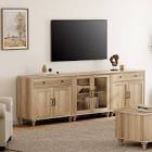 (incomplete)TV Stand For 100 Inch TV, 3-In-1 TV Console Table For 75/80/85/90 Inch TV, Entertainment Center With Glass Door & Drawer, Kitchen Sideboard Buffet Cabinet For Dining Room