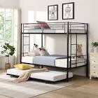 Metal Bunk Bed With Trundle,Can Be Divided Into Two Beds( incomplete )