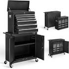 ( incomplete only 1 box ) 6 Drawer 3-In-1 Double Door Rolling Tool Box Garage Storage Cabinet With Lock