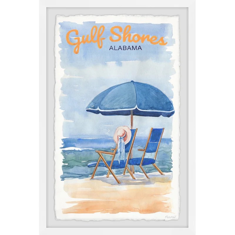 Gulf Shores - Picture Frame Painting Print on Paper