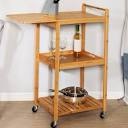 Enrique 38" Bamboo Kitchen Cart