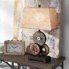 Morita Resin Gears Novelty Table Lamp