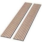 106 L x 12.6 W - 3D Acoustic Soundproof Wood Slat Wall Panel - Decorative Shiplap, Acoustic Wall Tile