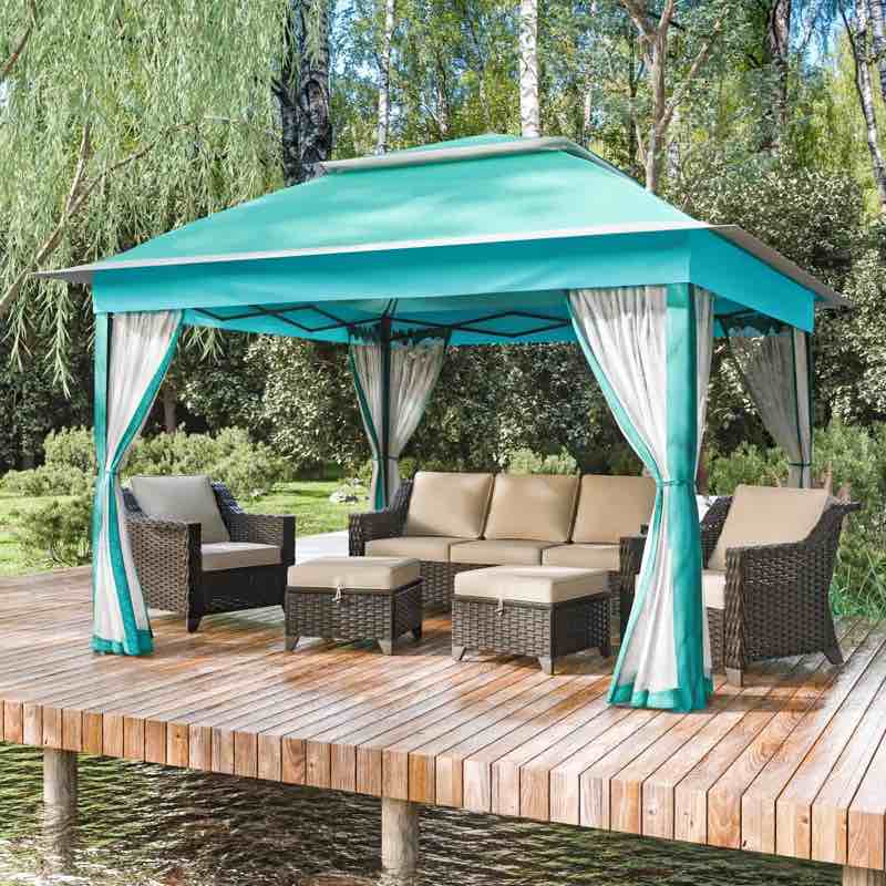 11 Ft. W x 11 Ft. D Steel Pop-up Gazebo