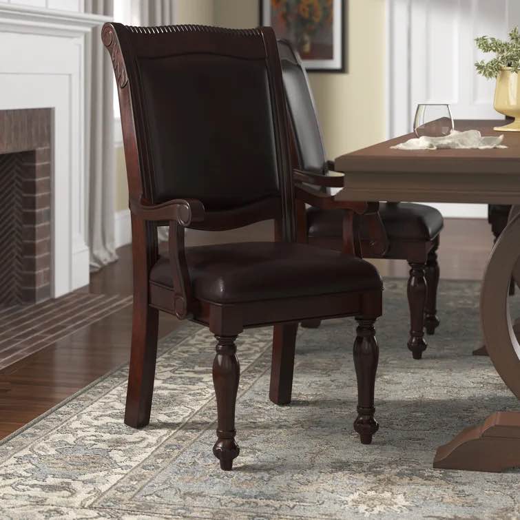 Engles Arm Chair in Dark Brown