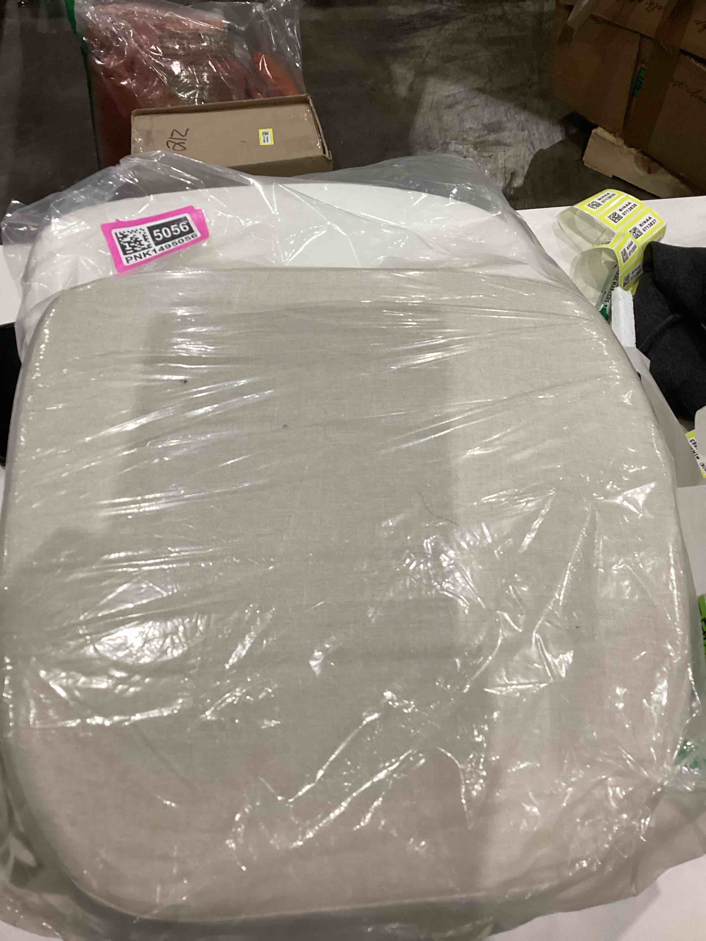 4 pack of beige patio seat cushions
