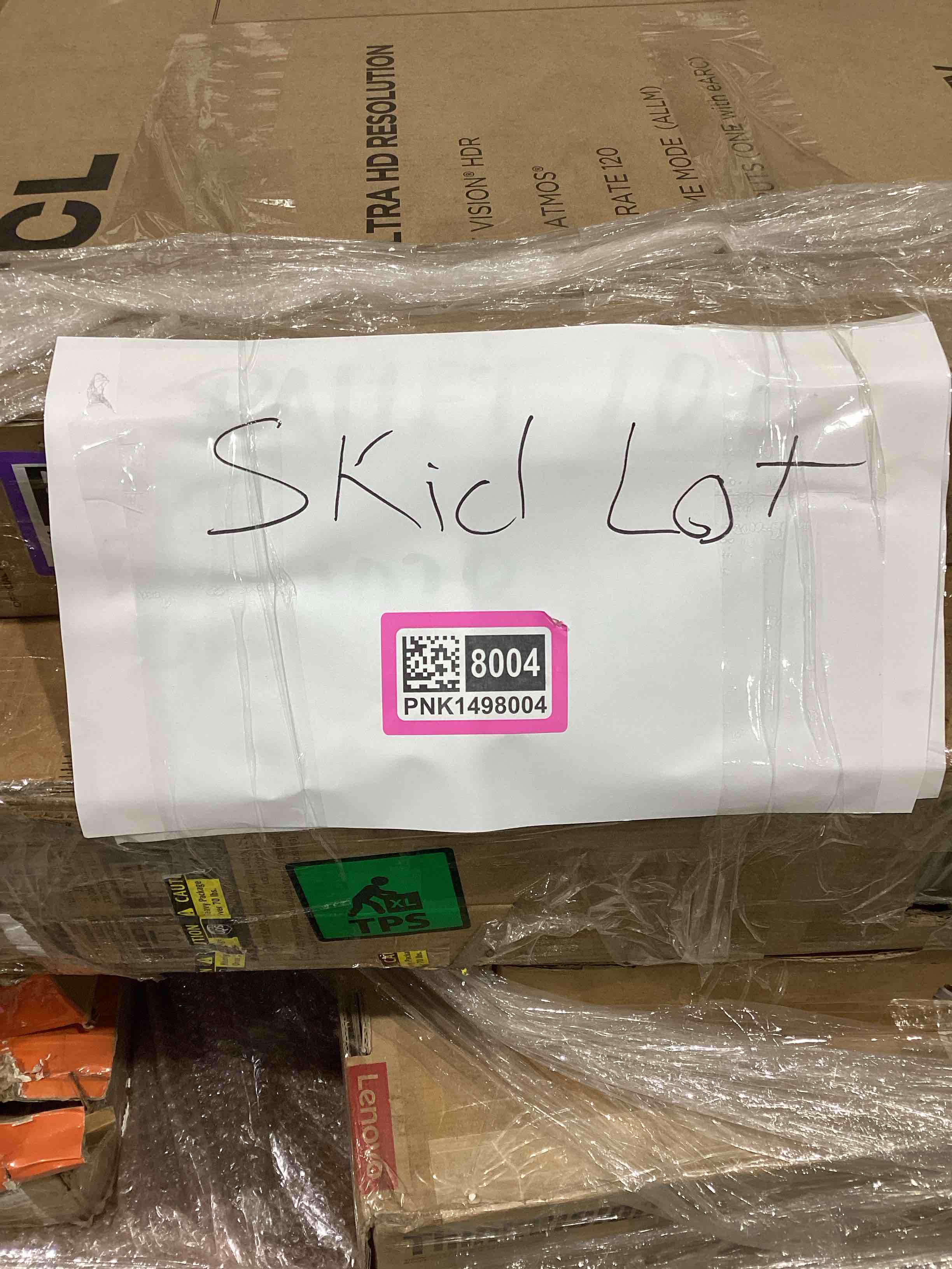 pallet of defective electronics for parts