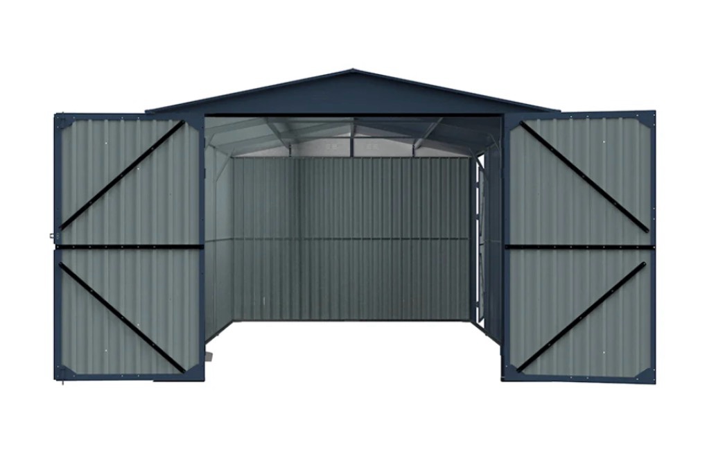 CHERY INDUSTRIAL metal storage shed dark grey size:13X20Ft Model GP000051