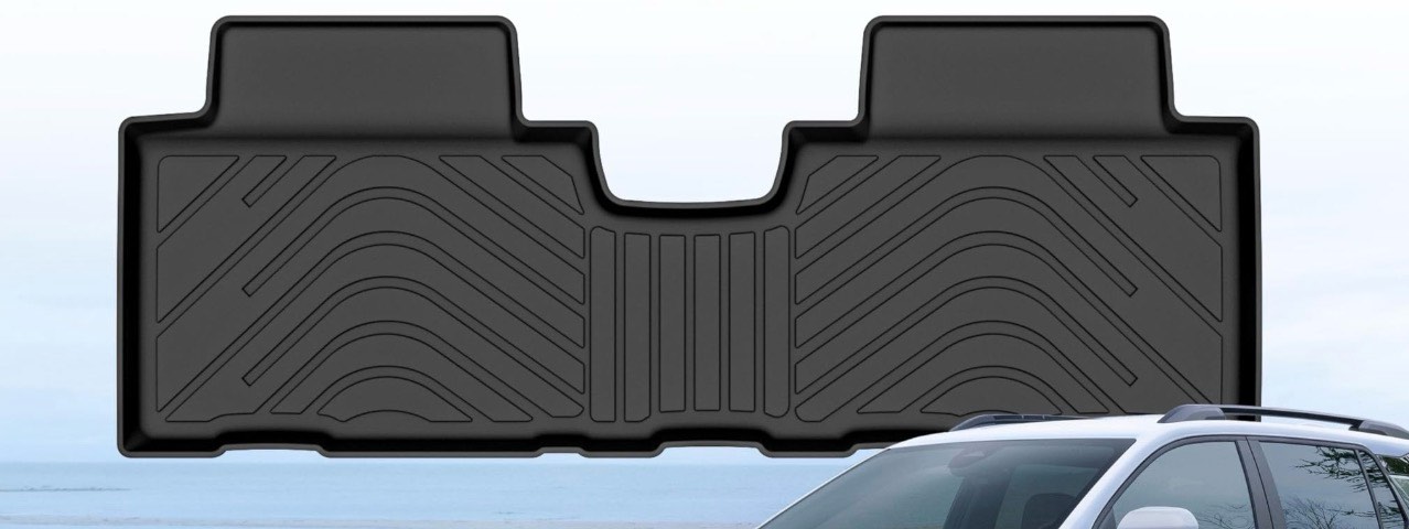 Carbon Fiber Floor Mats for 2018-2024 Chevy Equinox/GMC Terrain (Not for EV), All Weather Protection TPE Car Mats Custom Car Liners Accessories, Front & 2nd Row Floor Liners Set, Black