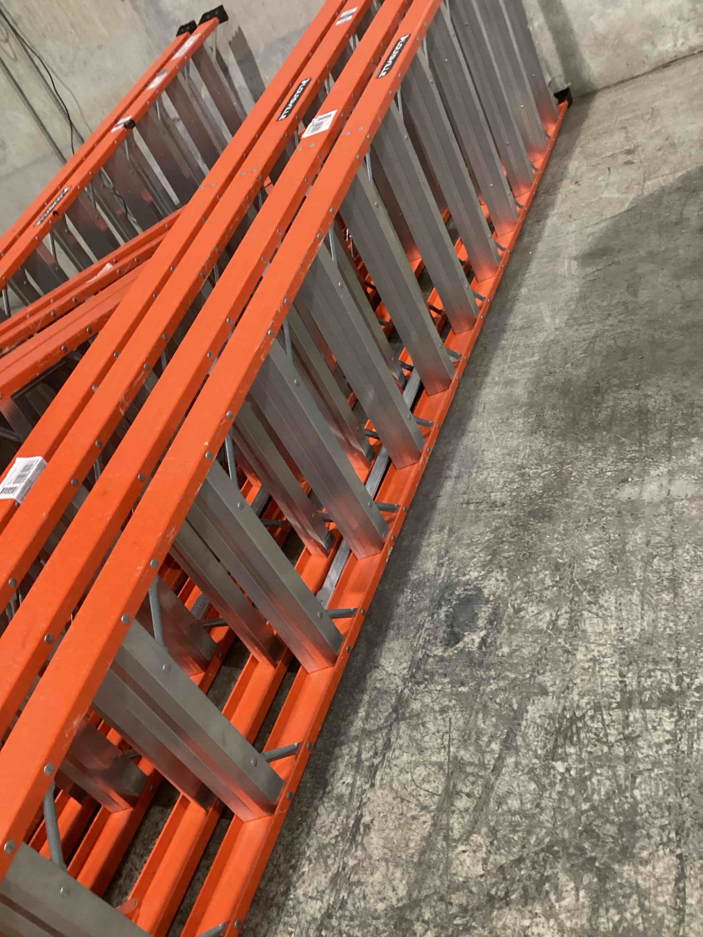 Condition photo showing As Is for Louisville Ladder FM1416HD Twin Front Stepladder, 16 Feet Front Ladder 16 feet