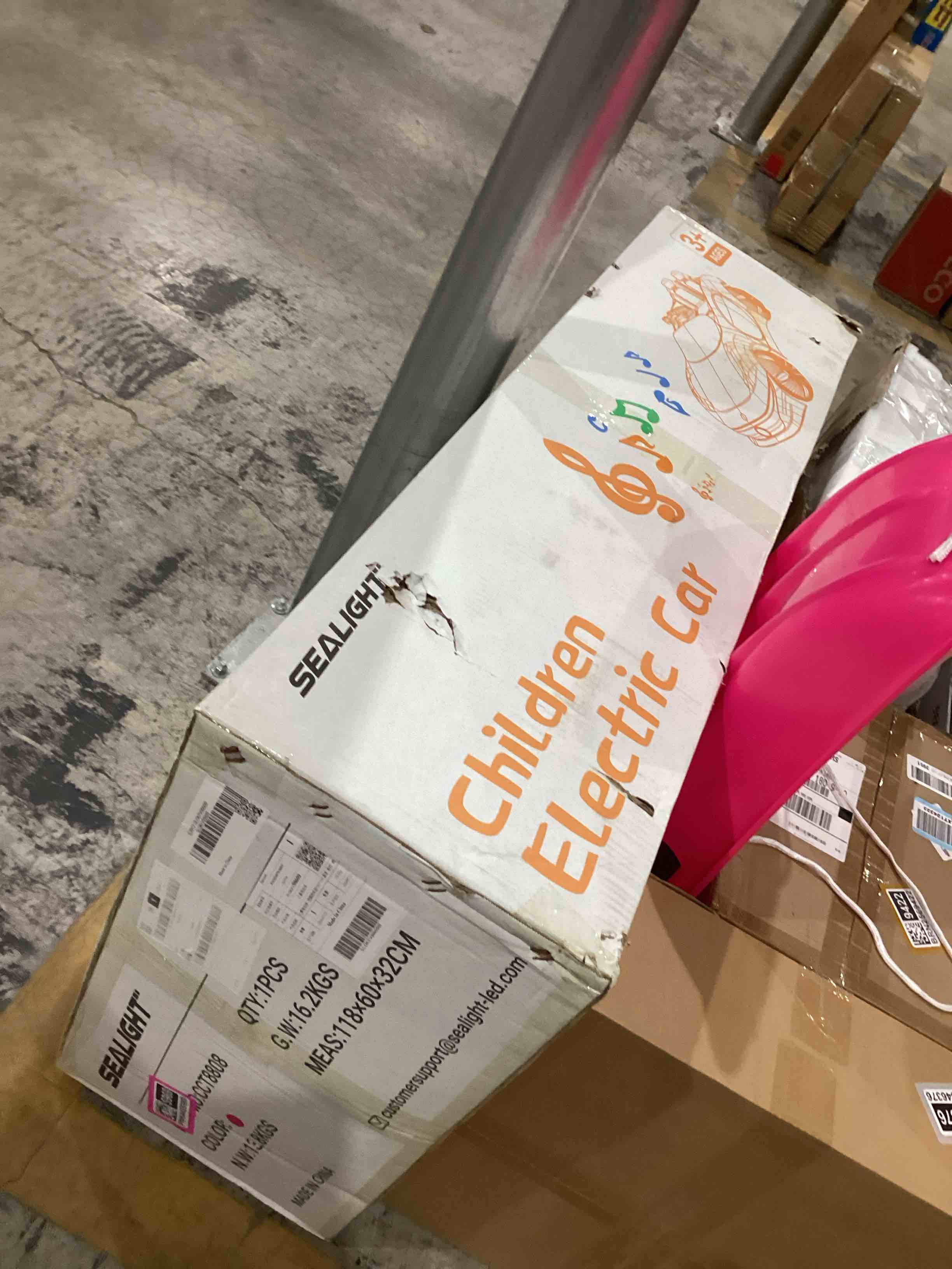 Condition photo showing New/Like New for SEALIGHT 12V Kids Ride On Truck Car w/Parent Remote Control, Electric Car for Kids 4 * 380W Motors, 3 Speeds, Emergency Braking, LED Lights, Music & Horn, Kids Electric Vehicles for Boy Girl Gift