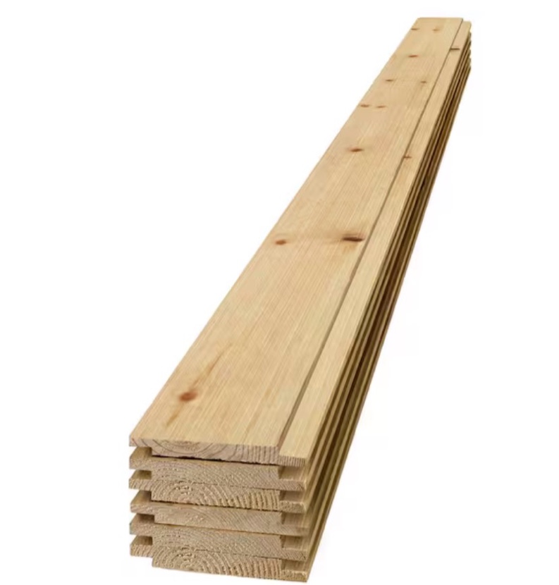 1”x6”x12’ Eastern White Pine Unfinished Tongue and Groove, PMO