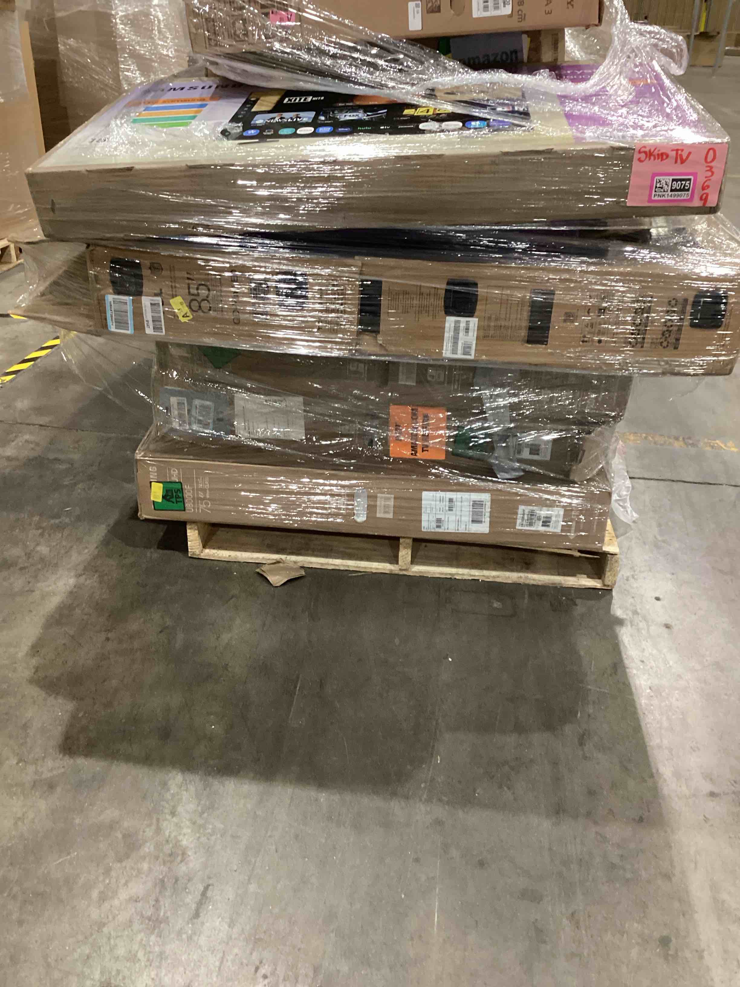 1 SKID PALLET TV 