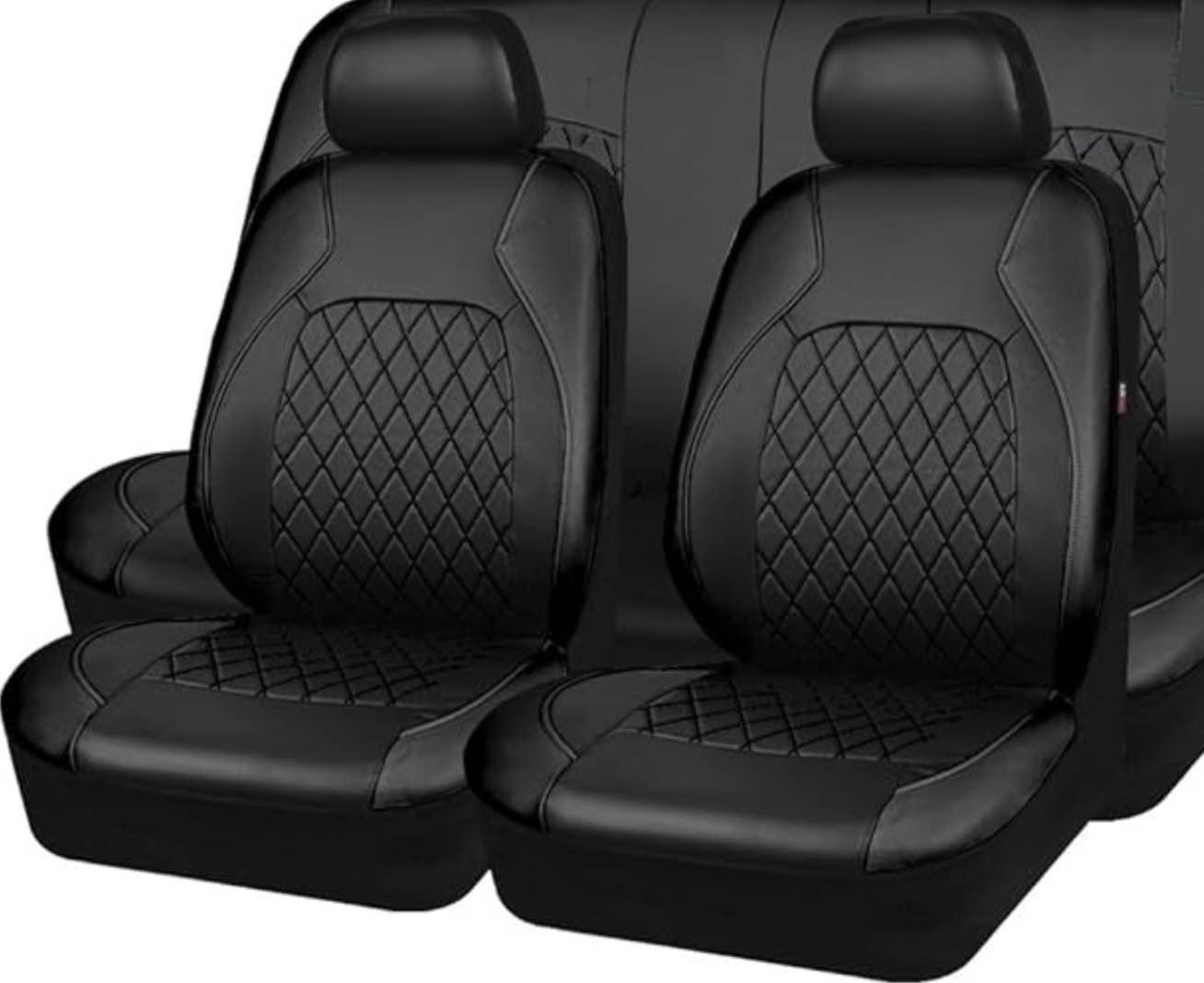 universal deluxe pu luxury vinyl faux leather car seat cover