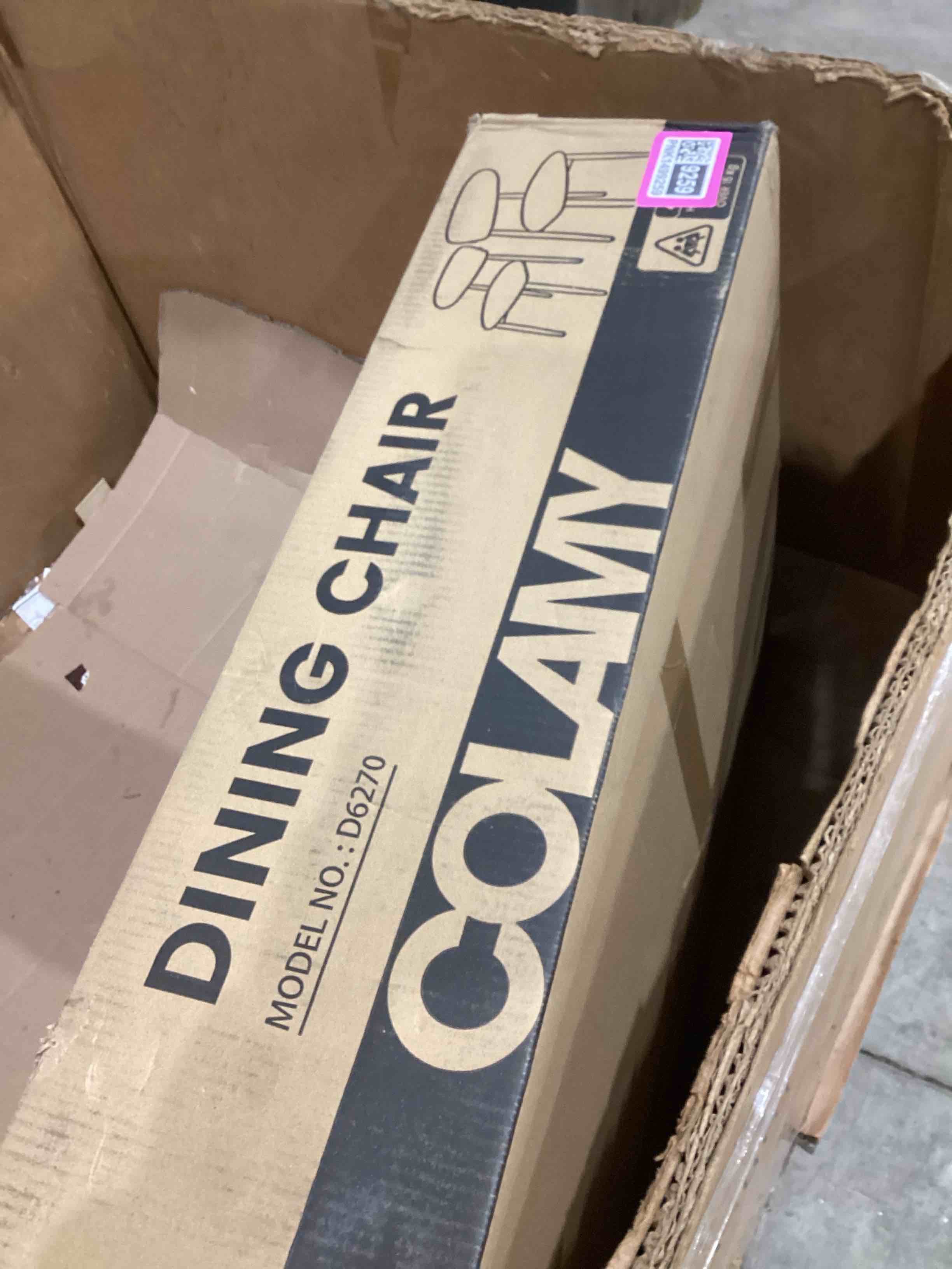 Condition photo showing Good Condition for COLAMY Wooden Dining Chairs Set of 2