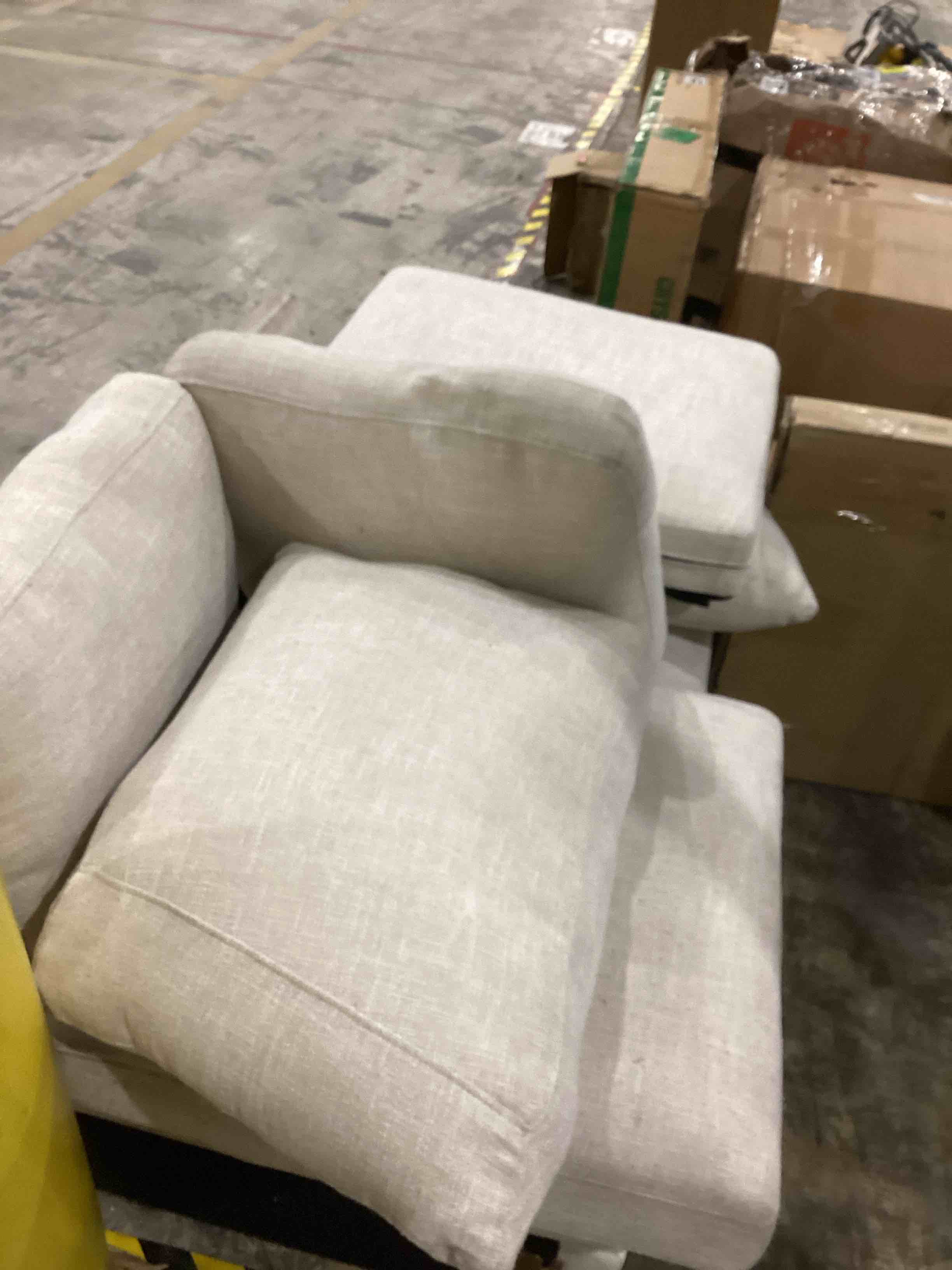 Condition photo showing As Is for sofa section 