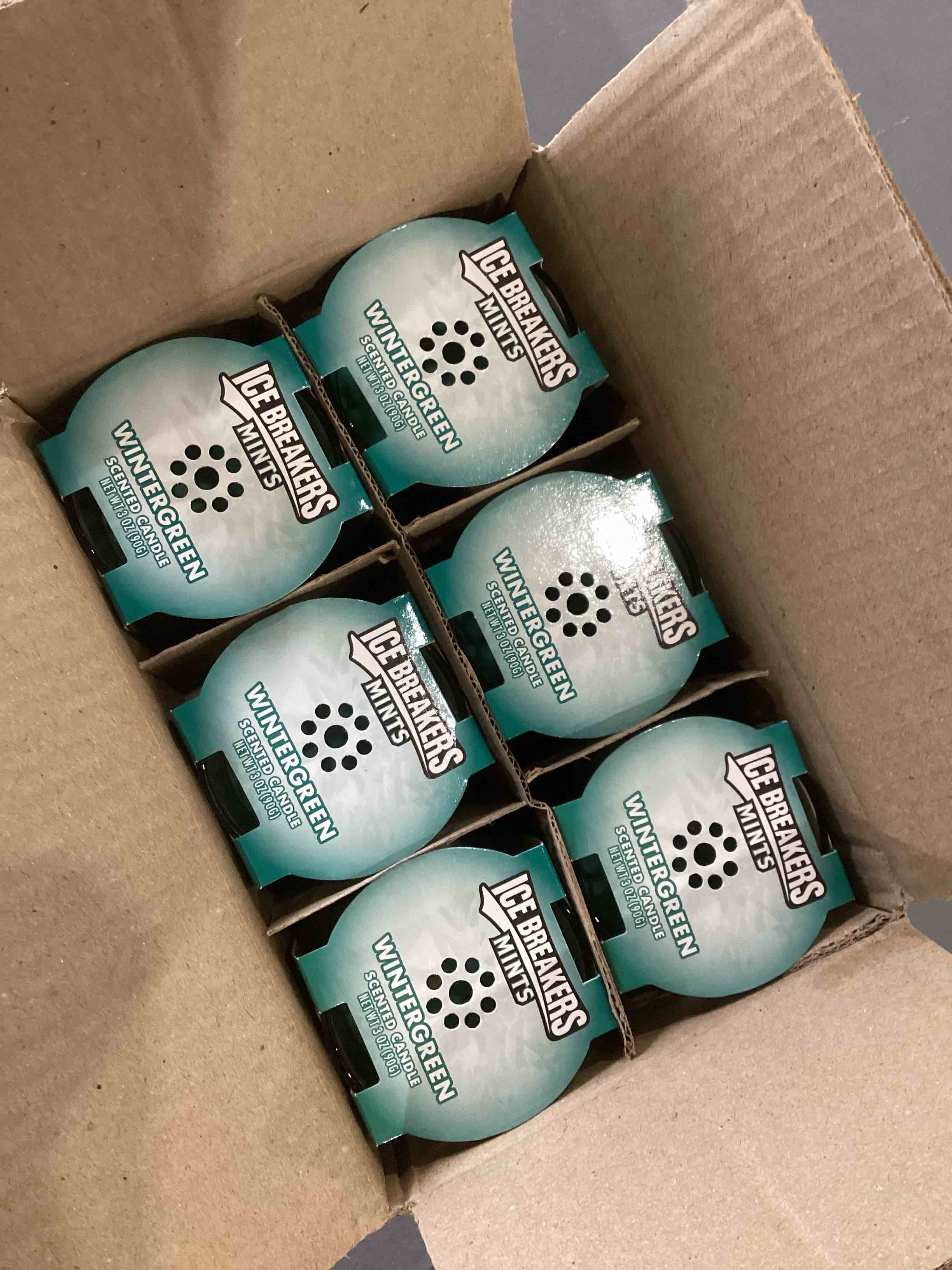 Condition photo showing Good Condition for ice breakers mints scented candle 6pcs 
