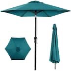 Cerulean 10 ft. Steel Market Patio Umbrella with Crank and Tilt