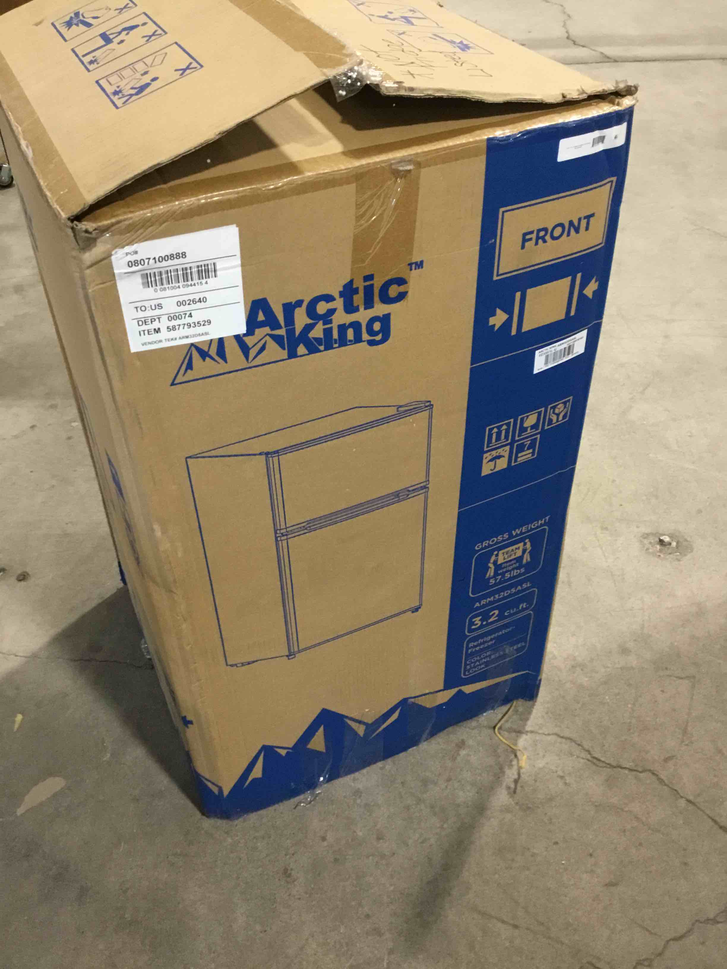 Galanz 3.4 Cu.Ft Mini Fridge with Freezer, Single Door Mini Fridge, Dorm Fridge, Adjustable Thermostat, Mini Refrigerator for Bedroom, Office, Dorm, Black-BR321