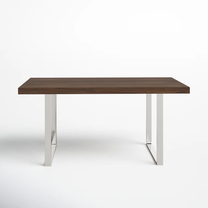 Clifton Metal Base Dining Table (TABLE TOP ONLY) Walnut 