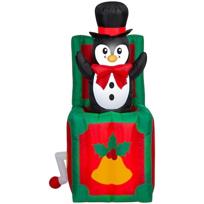 Holiday Living 5-ft LED Animated Penguin Christmas Inflatable