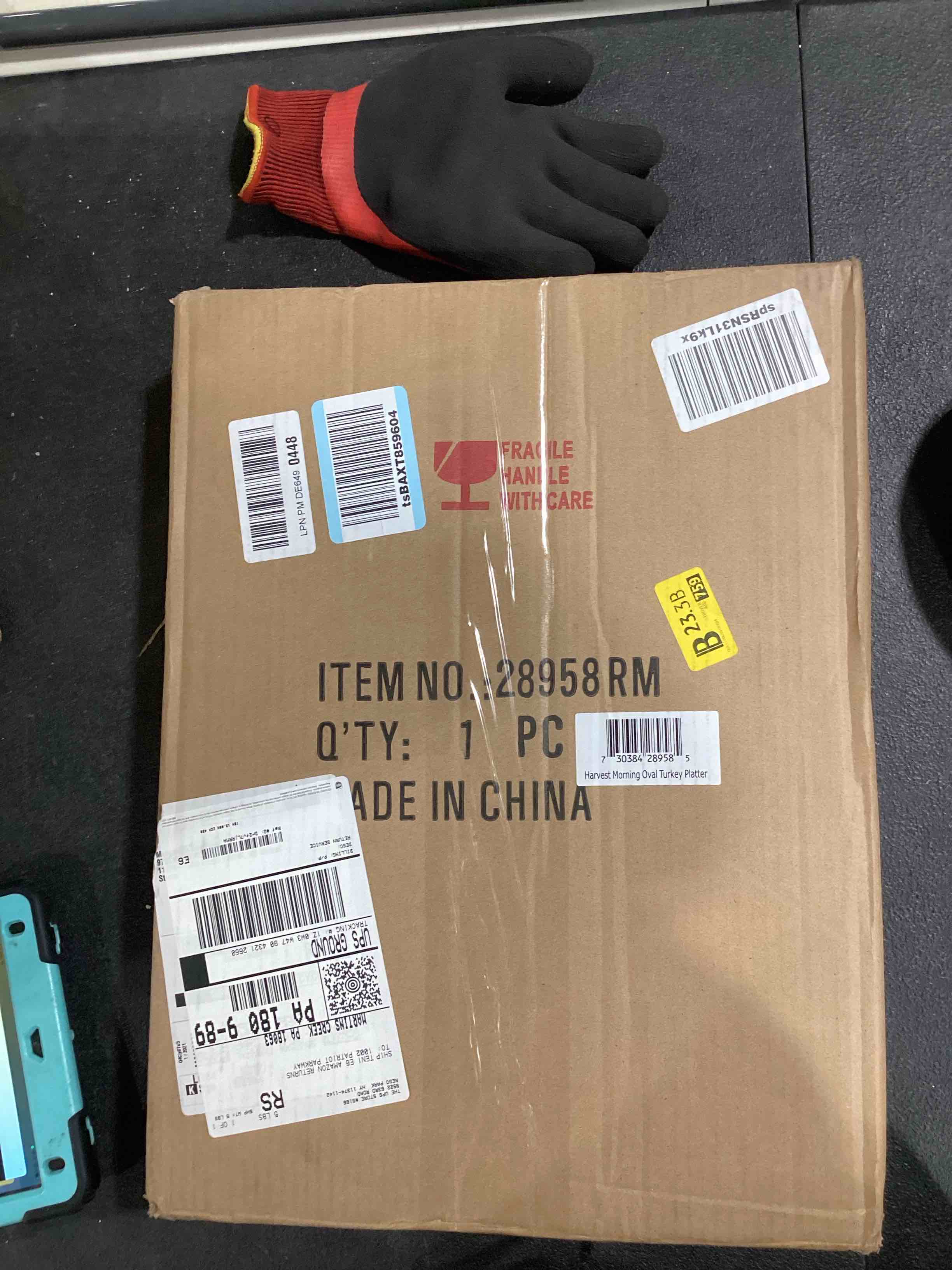 Certified International Harvest Morning Oval Turkey Platter, 16.25'' x 12'', Multicolor