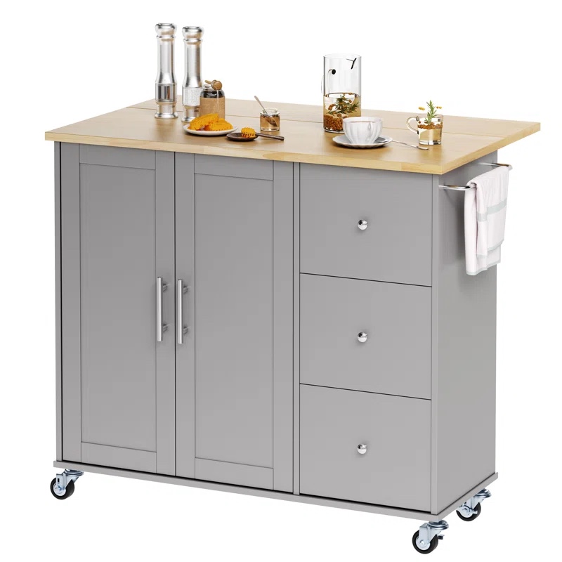 Arnola 39.7" W Kitchen Island Cart