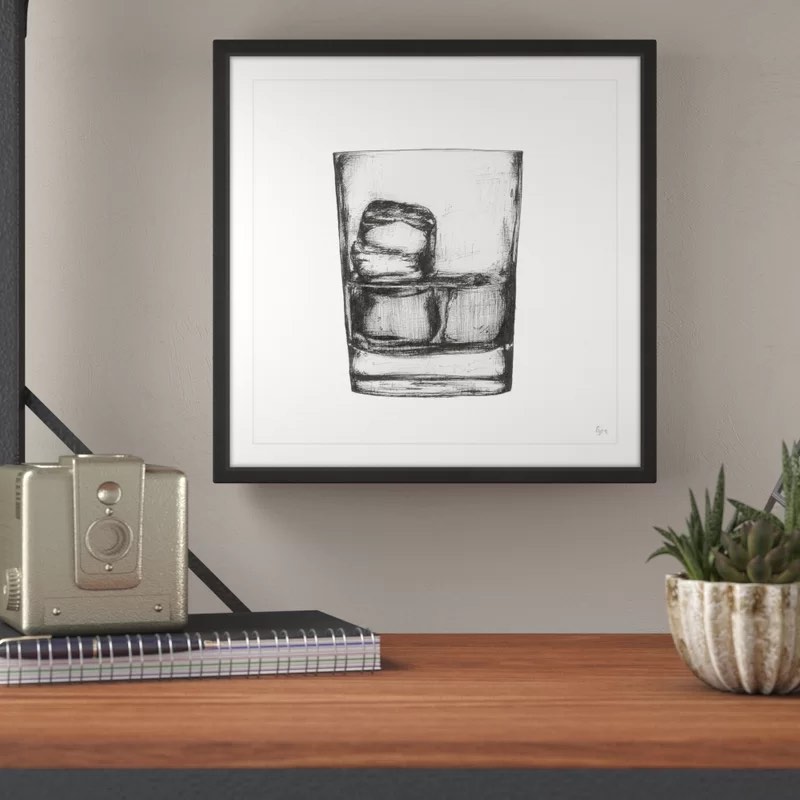 Bourbon on the Rocks by Eyre Tarney - Picture Frame Print on Paper