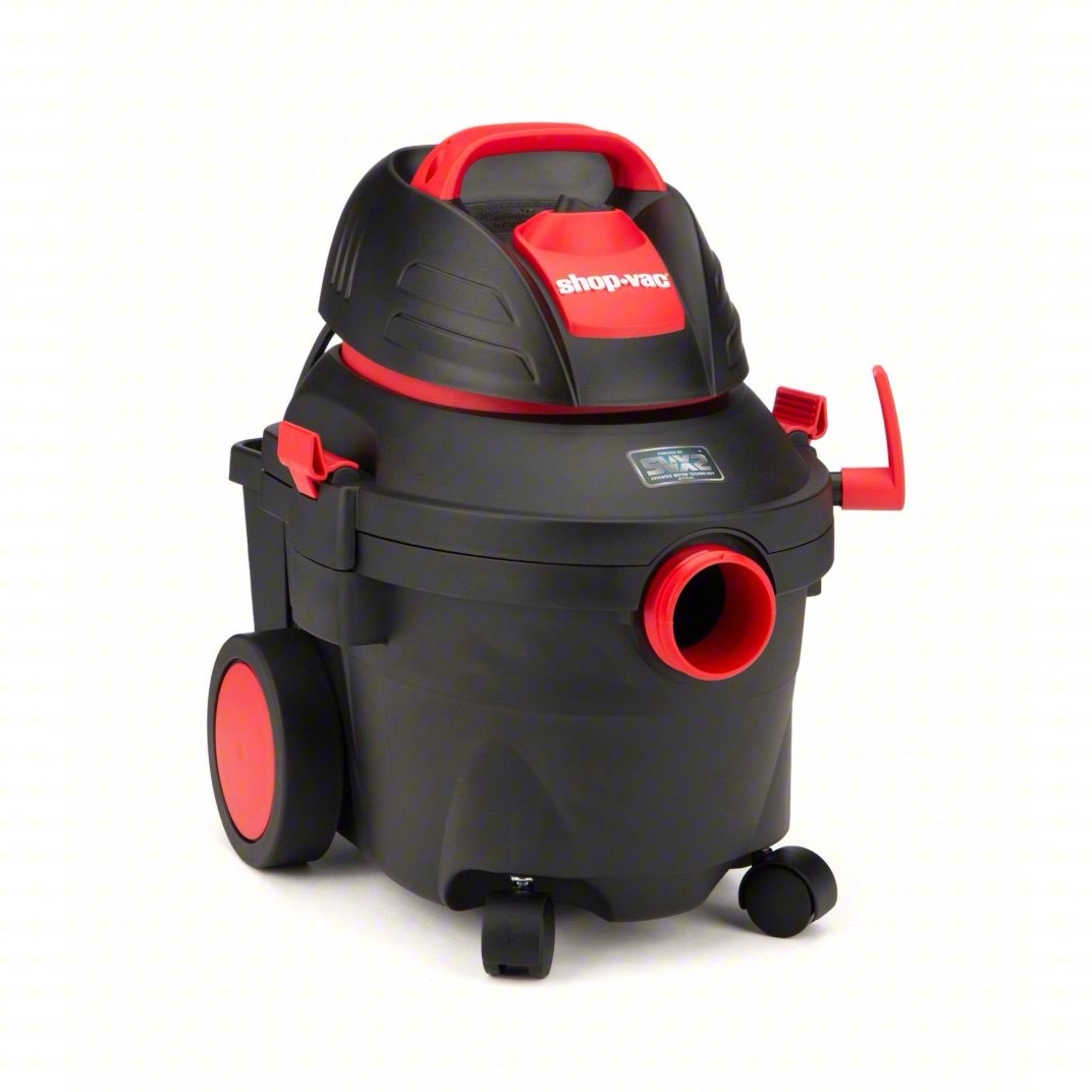 SHOP-VAC Shop Vacuum: 4 gal Tank Size, Plastic, 1 1/2 in Vacuum Hose Dia., 105 cfm Vacuum Air Flow