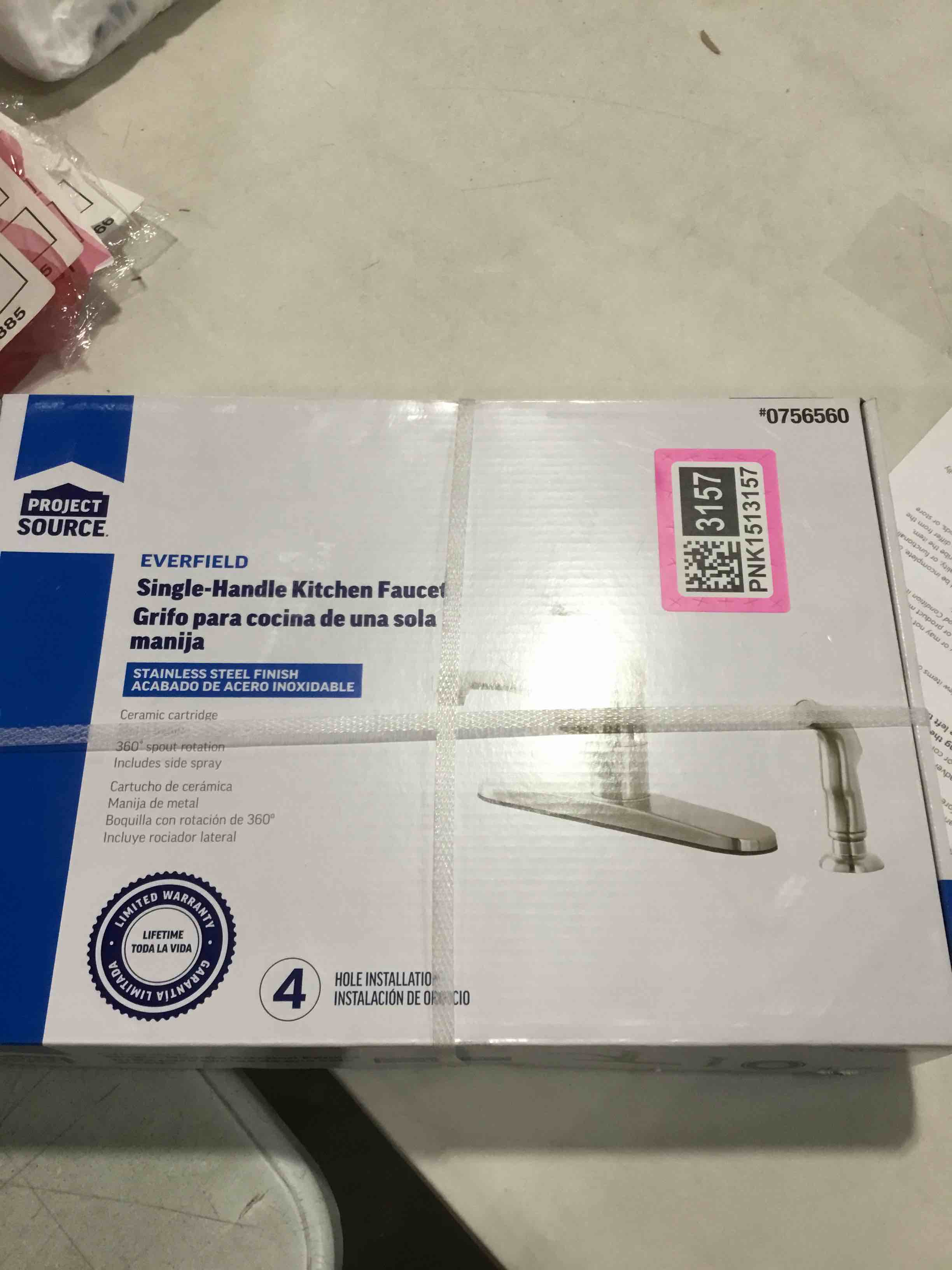 single handle kitchen faucet