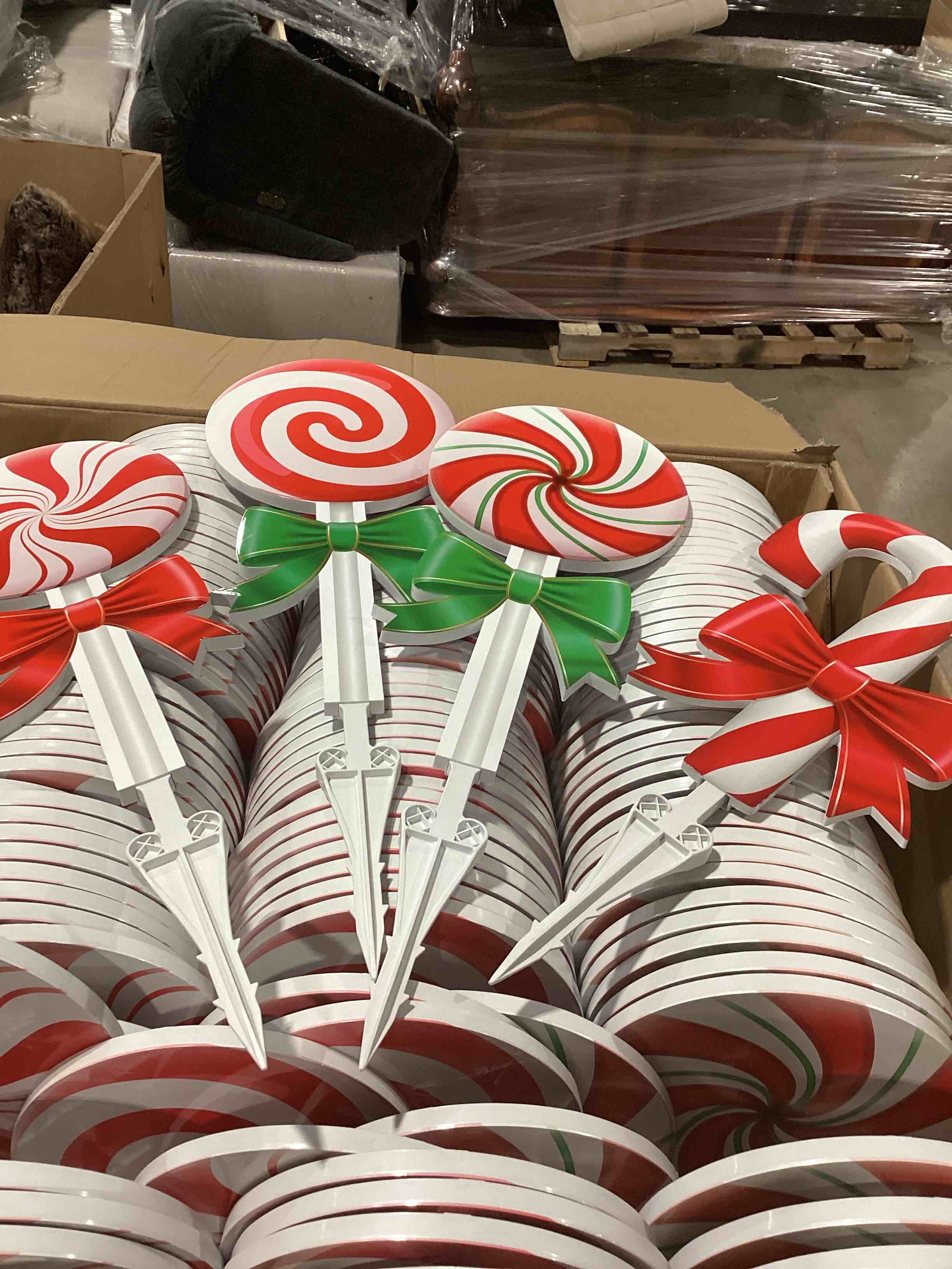 Christmas Candy Yard Decorations (set of 4)