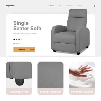 Pettit Faux Leather Recliner