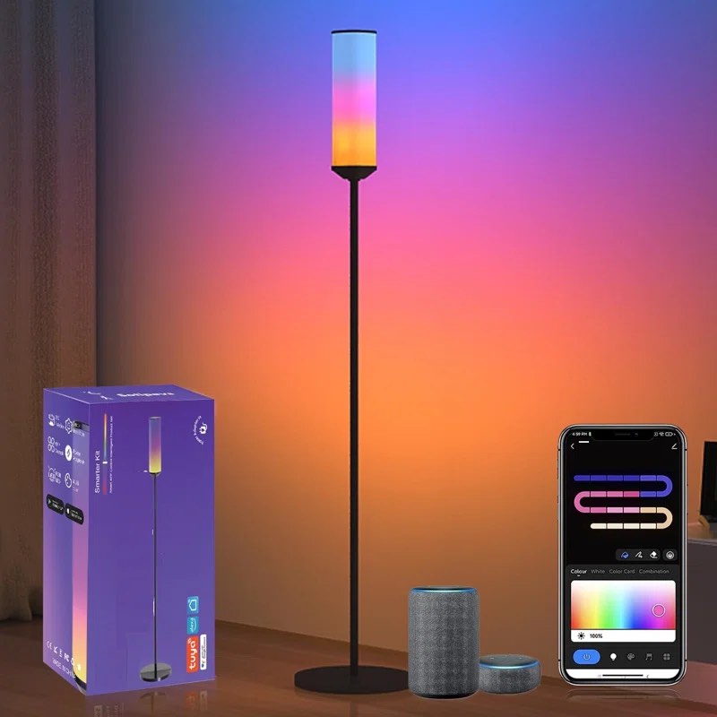 65'' Column Floor Lamp sliver 