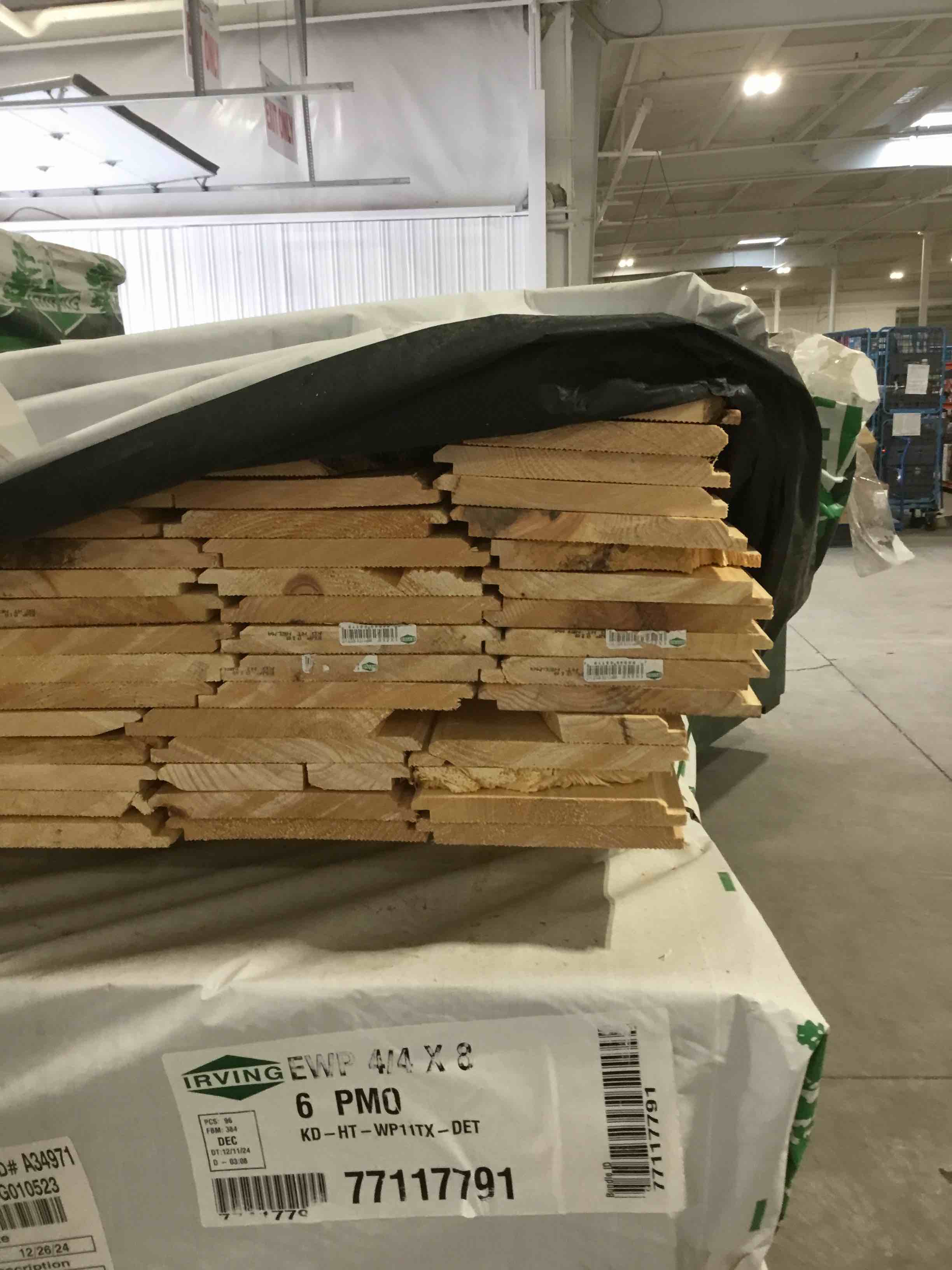 Eastern White Pine 1" X 8" X 6' Wall Paneling ECB/WP4 Patterns Outs